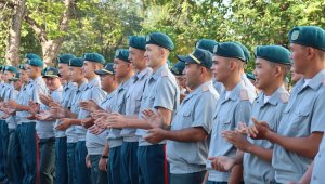 Около 200 уланов шымкентской военной школы «Жас улан» приступили к учебе