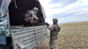 Военнослужащие очистили полигон «Шыгыс» от фрагментов неразорвавшихся боеприпасов