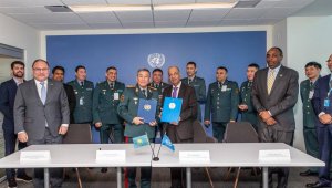 Казахстанские военные посетили штаб-квартиру ООН в Нью-Йорке