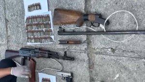 Незаконно хранящиеся оружия изъяла полиция в Туркестанской области