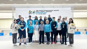 Сборная Казахстана выиграла 10 медалей на чемпионате мира по пулевой стрельбе