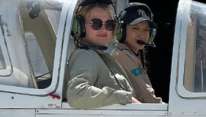 Женский экипаж академии гражданской авиации совершил свой первый полет